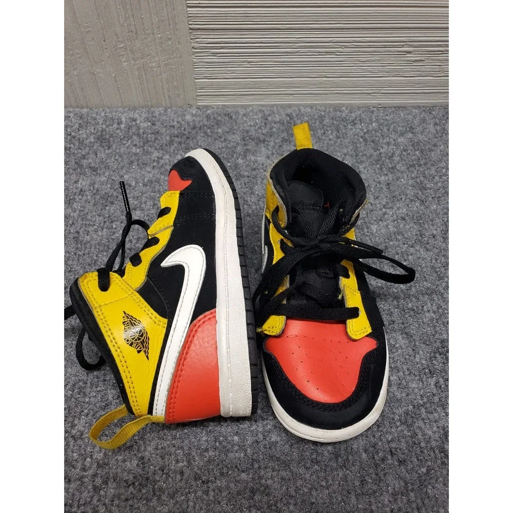 Nike Air Jordan Toddler Sneakers 9C Multicolor Lace Up Round Toe Comfort Casual